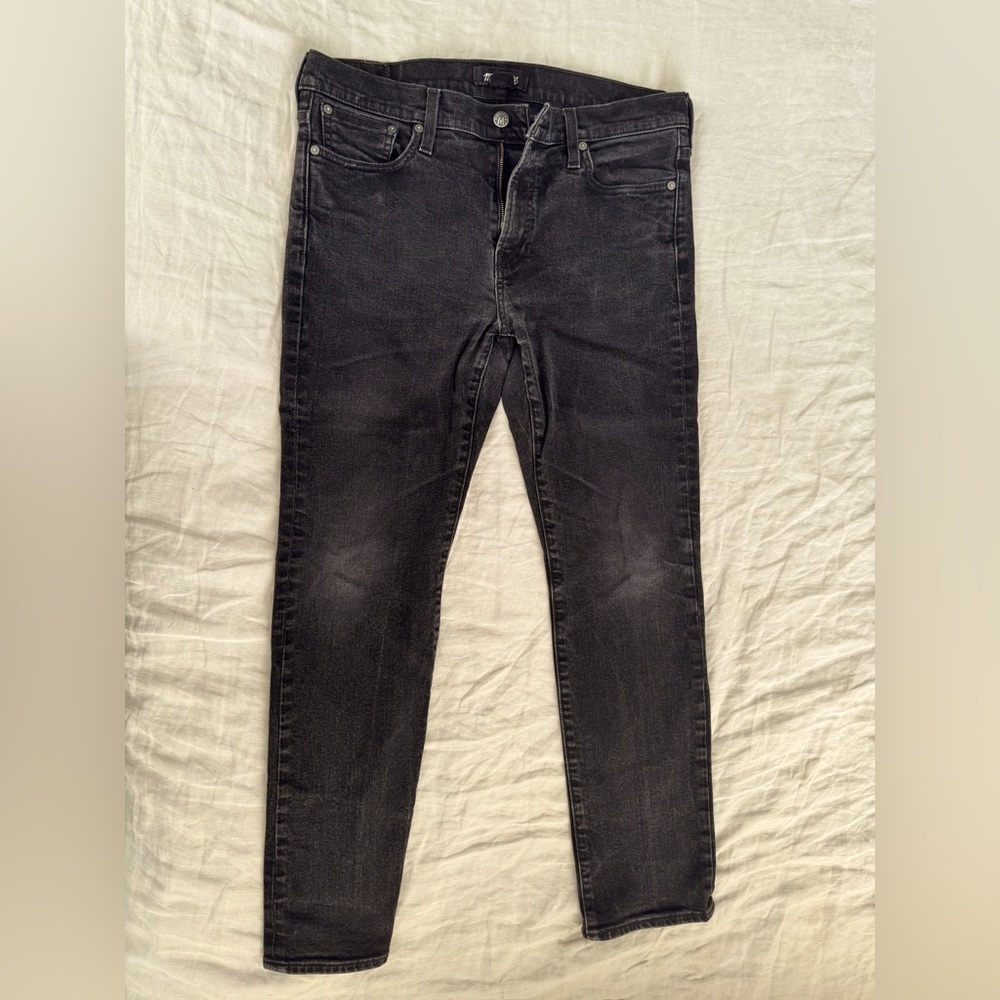 Madewell black denim - slim cut